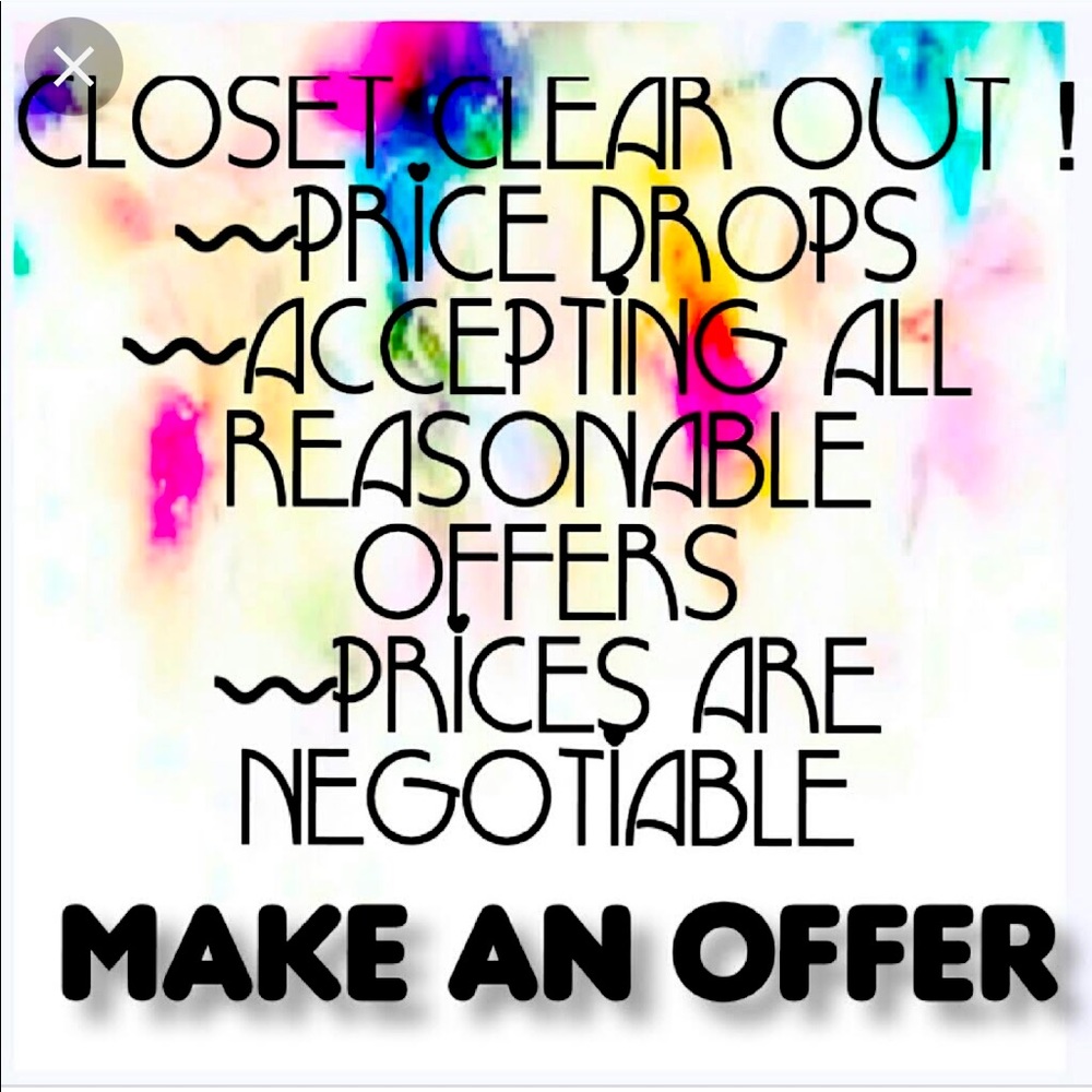 Closet Clear Out! Make me a reasonable offer!
